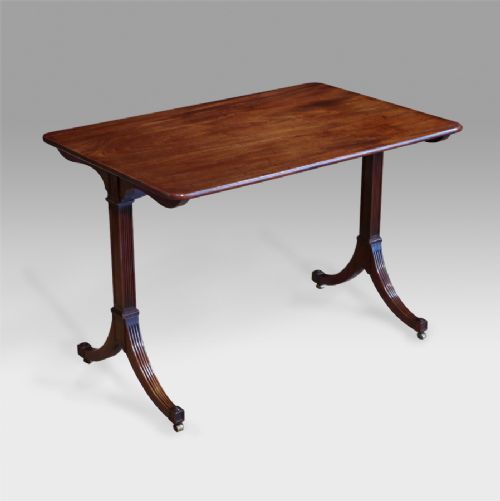 Wonderfully Simple and Elegant George III Mahogany Stretcher Table