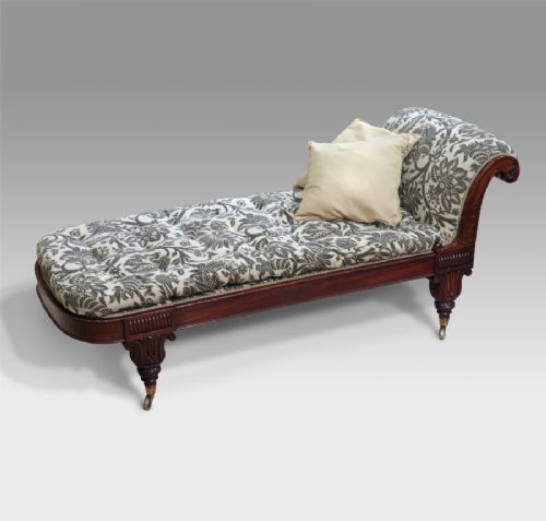 William IV Mahogany Day Bed / Chaise Lounge
