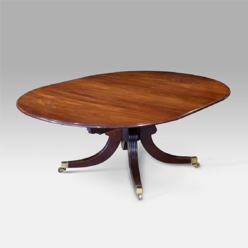 Regency Mahogany Oval Dining Table