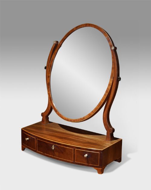 George III Mahogany Toilet Mirror
