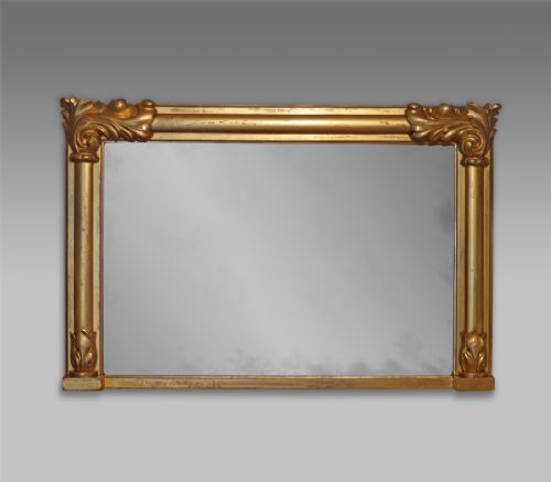 19th Century Gilt Overmantel Mirror