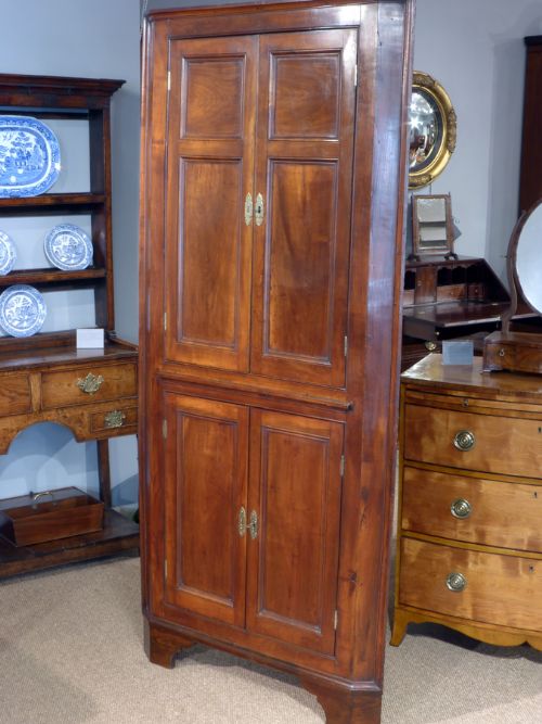 fig 1. Georgian floor standing corner cupboard