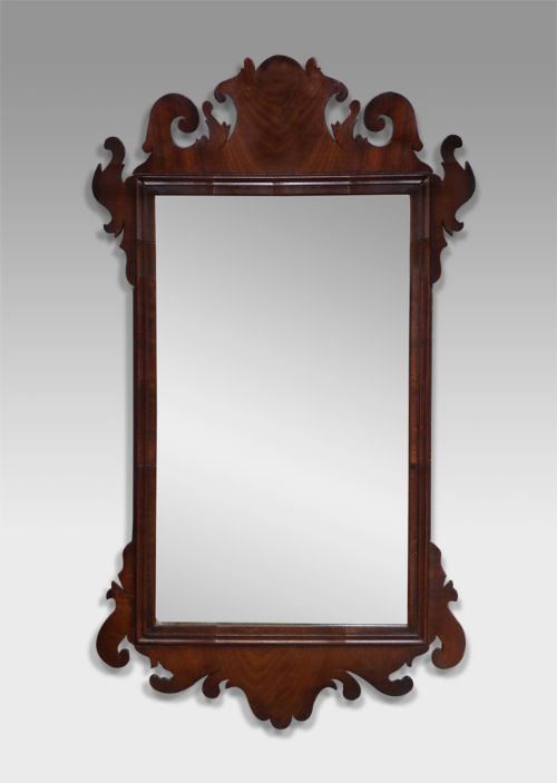 Georgian Mahogany Fret Mirror