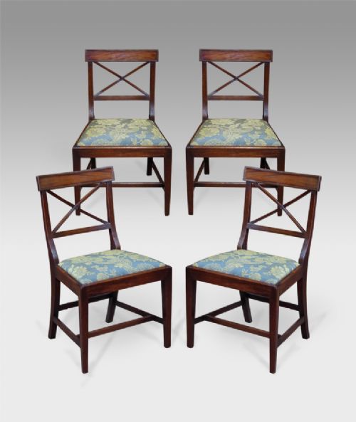 4x George III Mahogany Dining Chairs