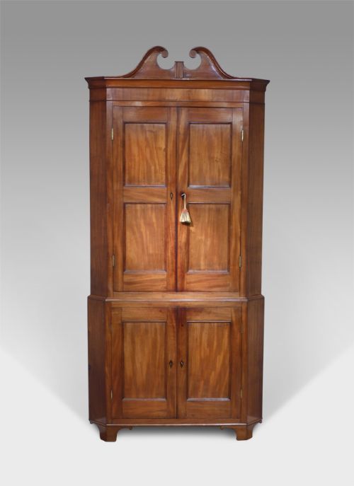 Mahogany Floor Standing Corner Cupboard
