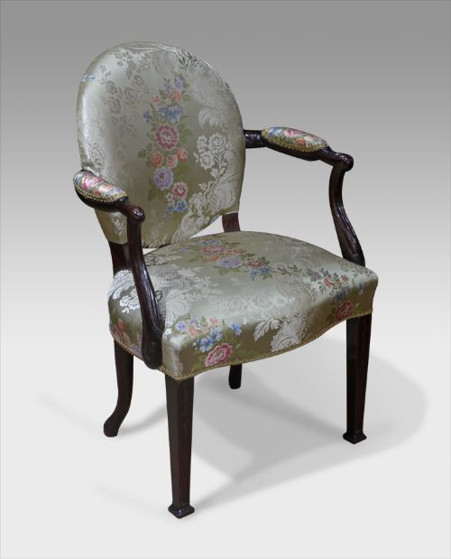 Small Georgian Mahogany Arm Chair