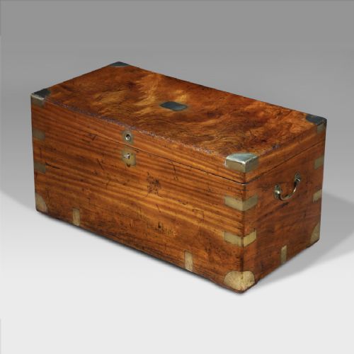 19th Century Brass Bound Camphor Wood Chest