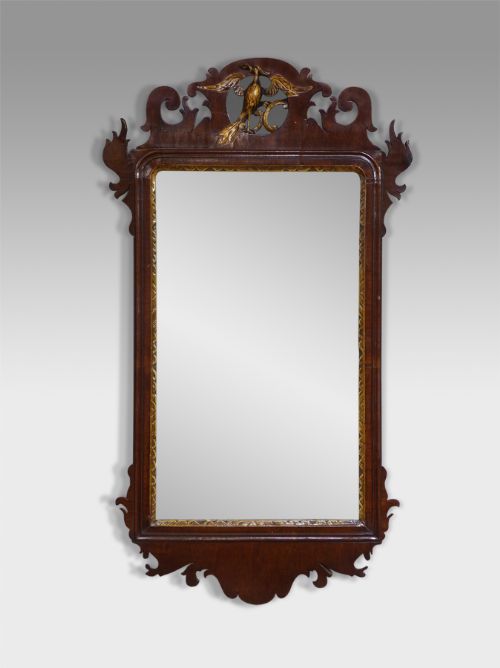 George III Mahogany Fret Mirror