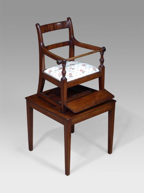 Antique Mahogany High Chair