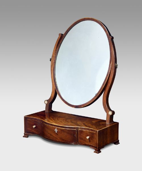 George III Mahogany Toilet Mirror
