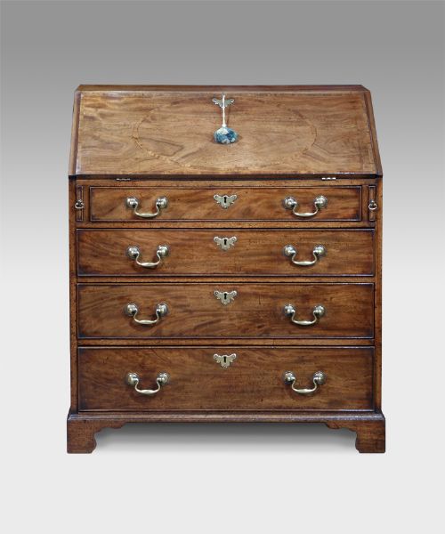 Small George III Mahogany Bureau