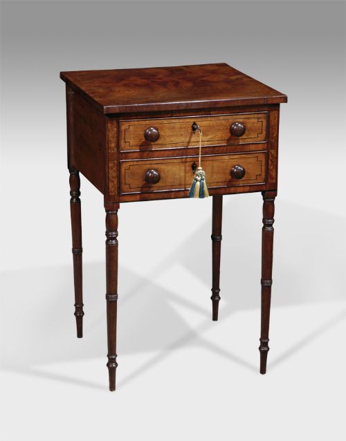 Lovely Quality Regency Mahogany Work Table