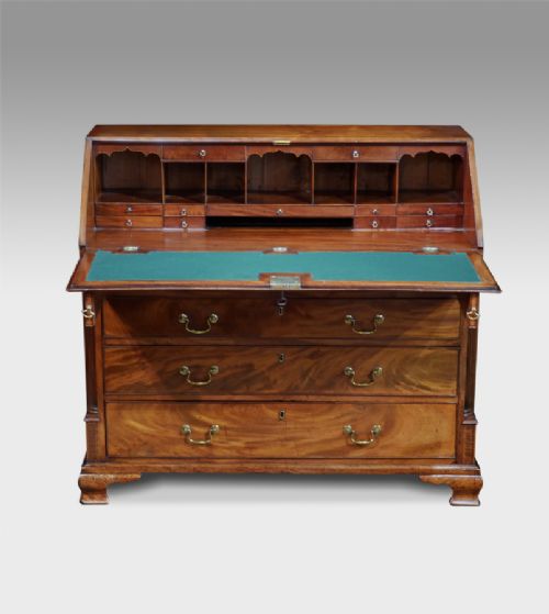 George III Mahogany Bureau