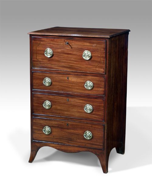 Regency Mahogany Secretaire Chest of Drawers
