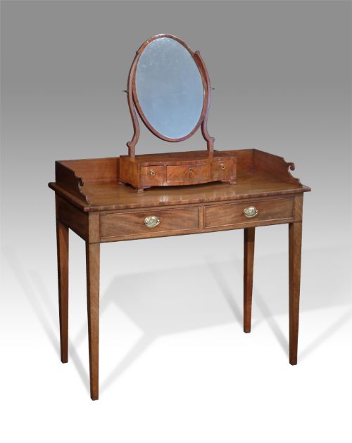George III Faded Mahogany Dressing Table