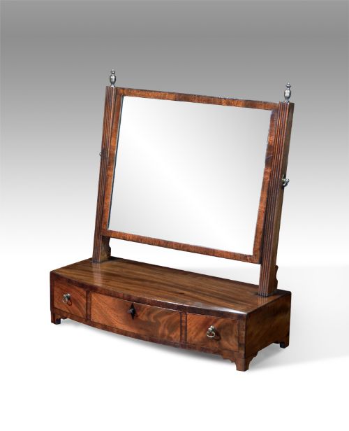 George III Mahogany Toilet Mirror