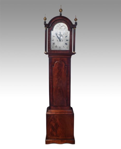 Early 19th Century Mahogany Longcase Clock by William Lancaster of Plymouth Dock