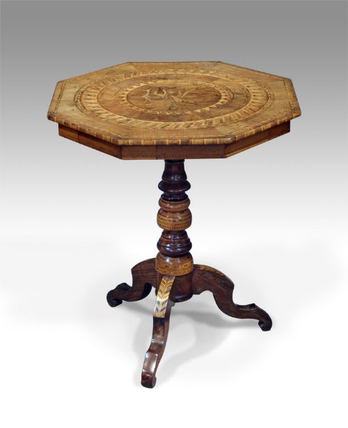 19th Century Italian Walnut Tripod Table