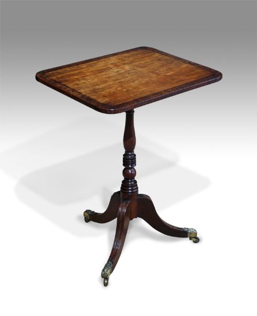 Regency Mahogany Tilt Tip Lamp Table