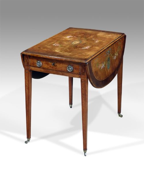 Stunning George III Satinwood Pembroke Table