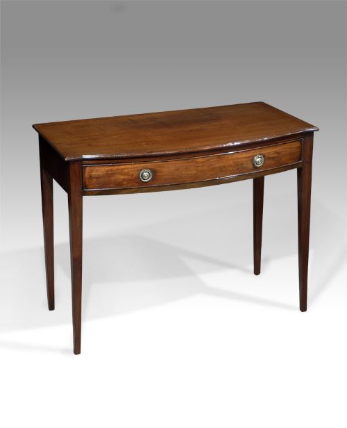 George III Mahogany Bowfront Side Table