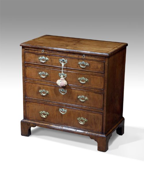 Charming Small George II Walnut Chest of Drawers