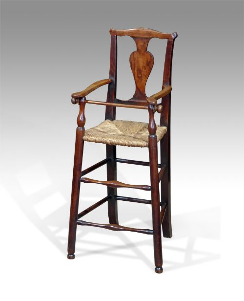 Georgian Fruitwood High Chair