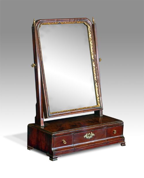 George III Mahogany Toilet Mirror