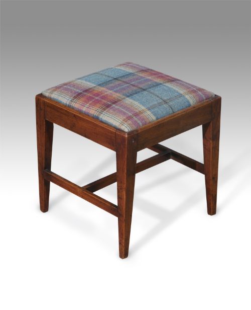 Charming Little Georgian Elm Stool