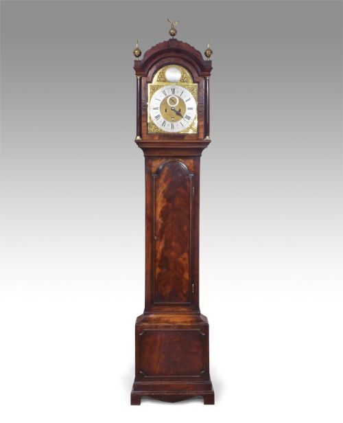George II Mahogany 8 Day Longcase Clock by Daniel Kedden of London