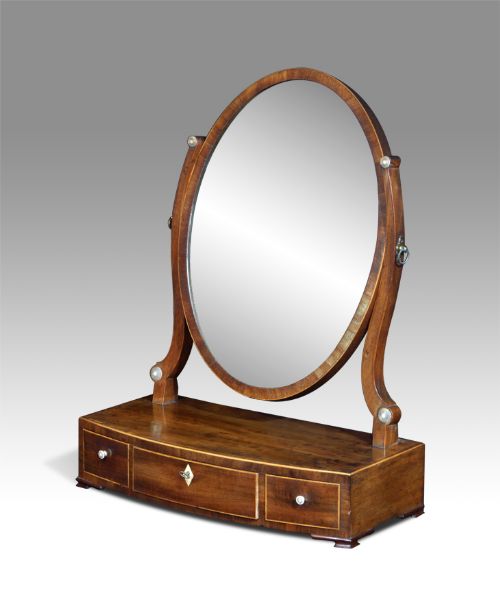 George III Mahogany Toilet Mirror