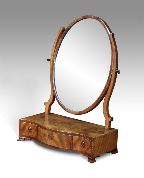 George III Mahogany Toilet Mirror