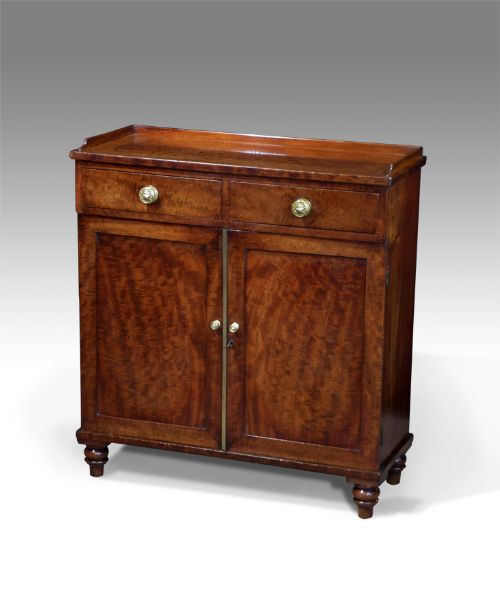 19th Century Fiddle-back Mahogany Side Cabinet
