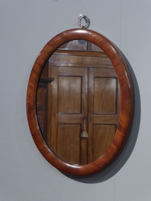 fig 1. Small Victorian oval mirror