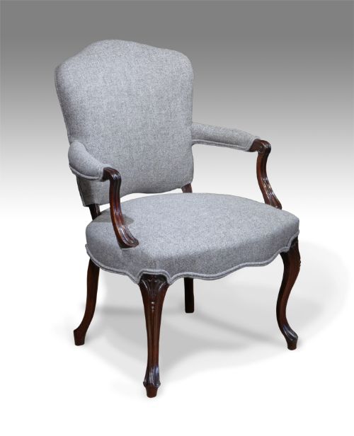 Fine Quality 18th Century French Mahogany Arm Chair