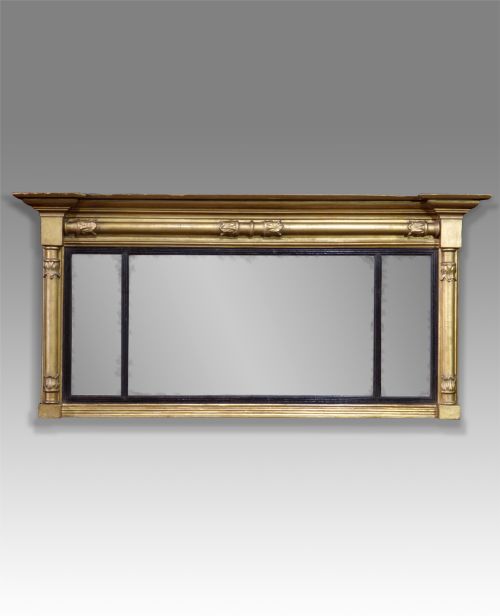 Small Regency Gilt Overmantel Mirror