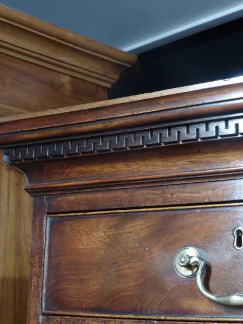 fig 4. Small George III mahogany chest on chest