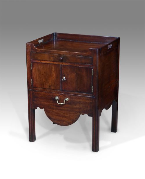 George III Mahogany Night Stand