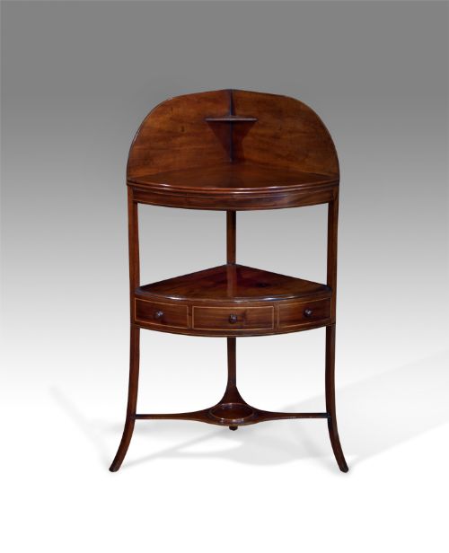 George III Mahogany Corner Washstand