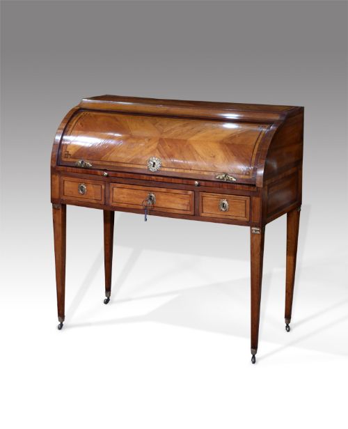 18th Century French Tulipwood Cylinder Bureau