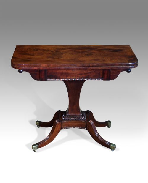 Regency Mahogany Pedestal Tea Table