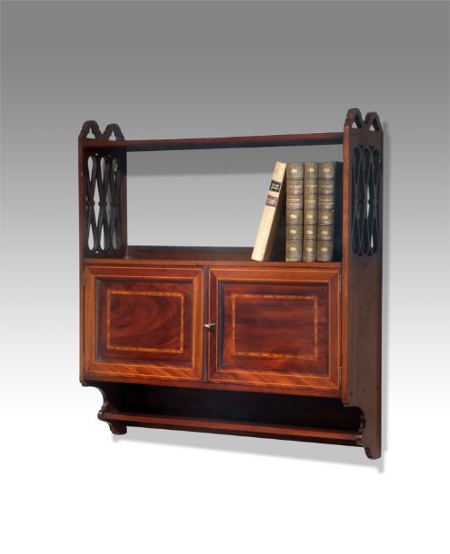 Edwardian Mahogany Wall Cupboard