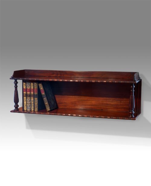 William IV Mahogany Wall Shelf