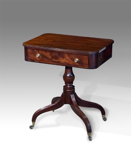 Late Regency Mahogany Pedestal Table