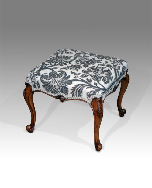 Pretty Victorian Walnut Stool