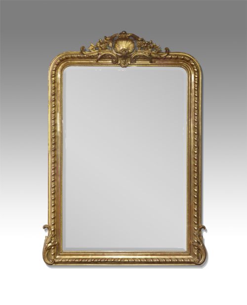 Large 19th Century Gilt Overmantel Mirror