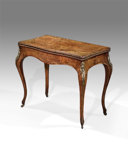 Stunning 19th Century Burr Walnut Card Table