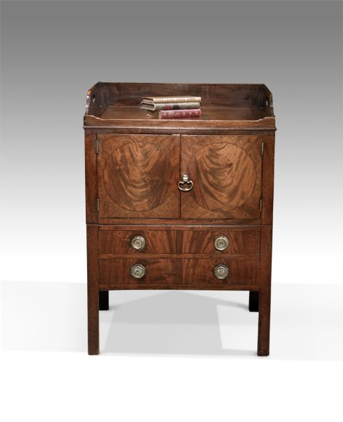 George III Mahogany Night Stand