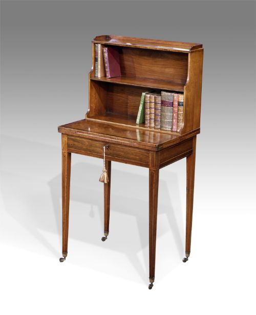 Attractive George III Faded Rosewood Bonheur Du Jour