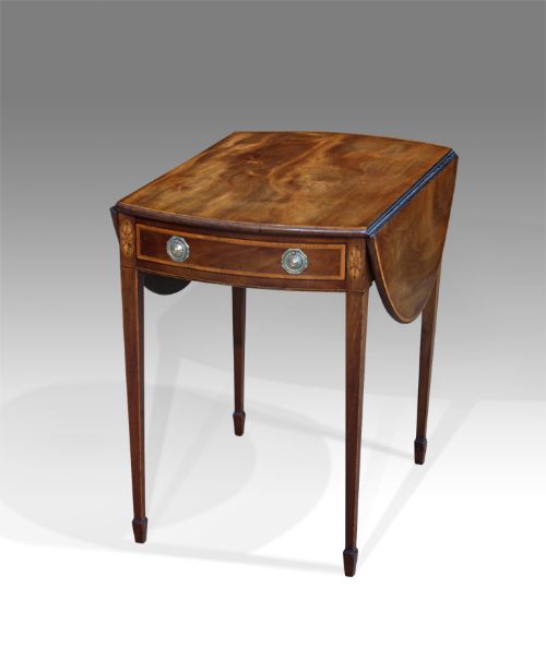 George III Mahogany Oval Pembroke Table
